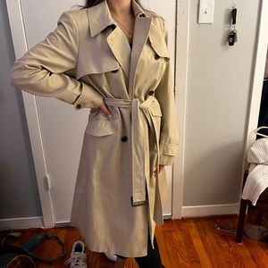 Ann Taylor Belted Long Trench coat